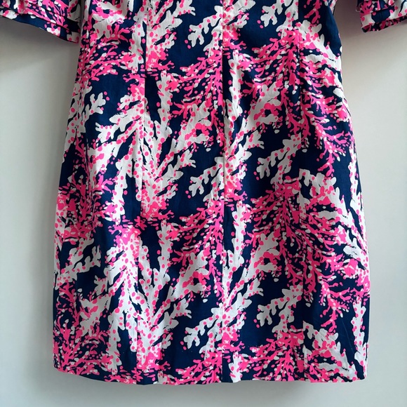 Lily Pulitzer Fiesta Stretch Shift Mini Dress in Nauti Navy Beyond the Sea Sz 00 - Picture 7 of 17